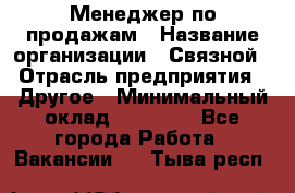 Менеджер по продажам › Название организации ­ Связной › Отрасль предприятия ­ Другое › Минимальный оклад ­ 24 000 - Все города Работа » Вакансии   . Тыва респ.